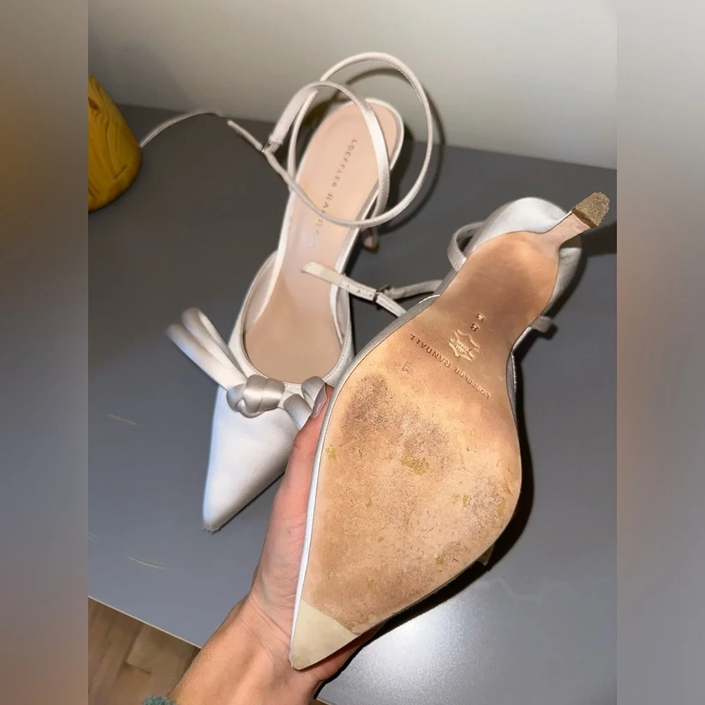 Loeffler Randall bridal Alina Heels with Bow Detail